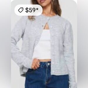 princess Polly gray cardigan